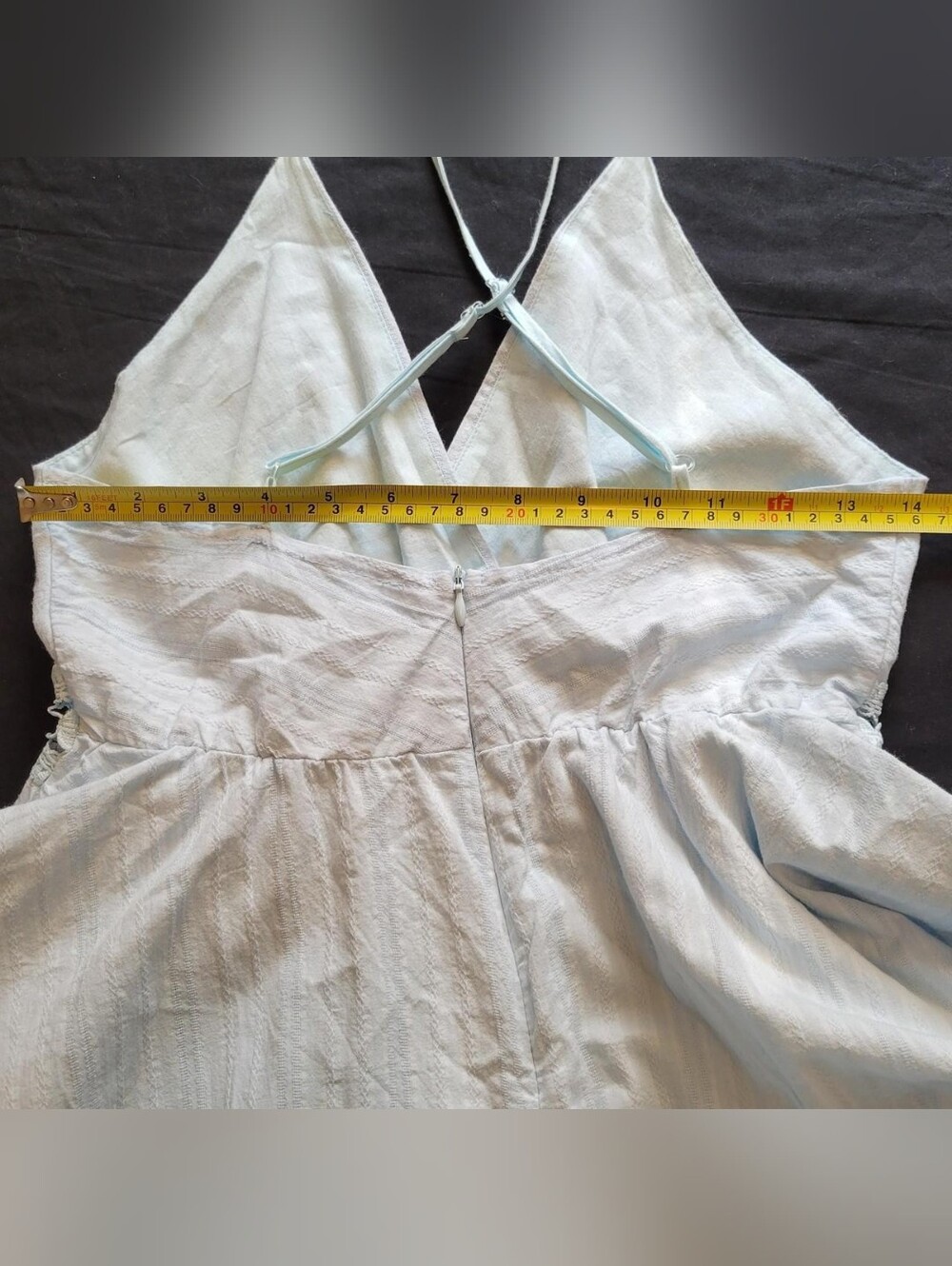 SHEIN Light Blue Ruffle Romper - Picture 4 of 6